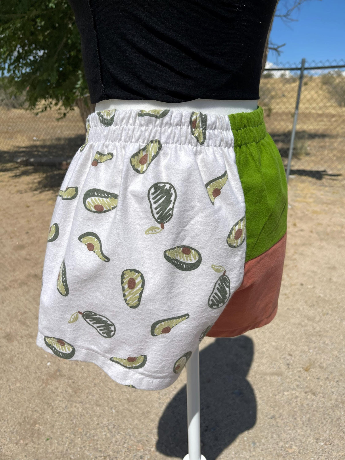 Handmade Avocado Shorts