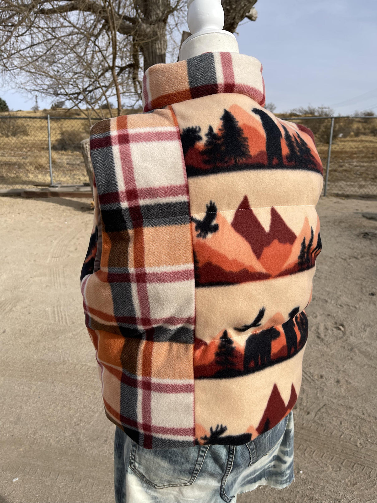 Handmade Wildlife Puffer Vest