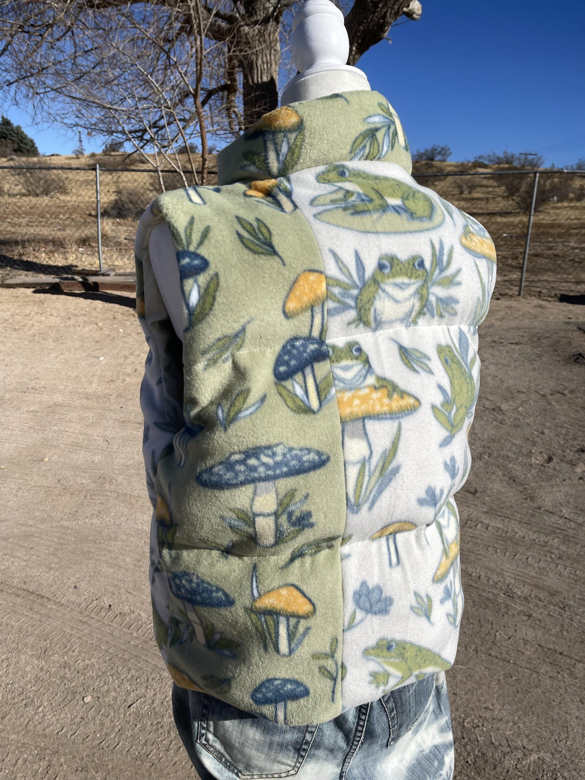 Handmade Frog Puffer Vest