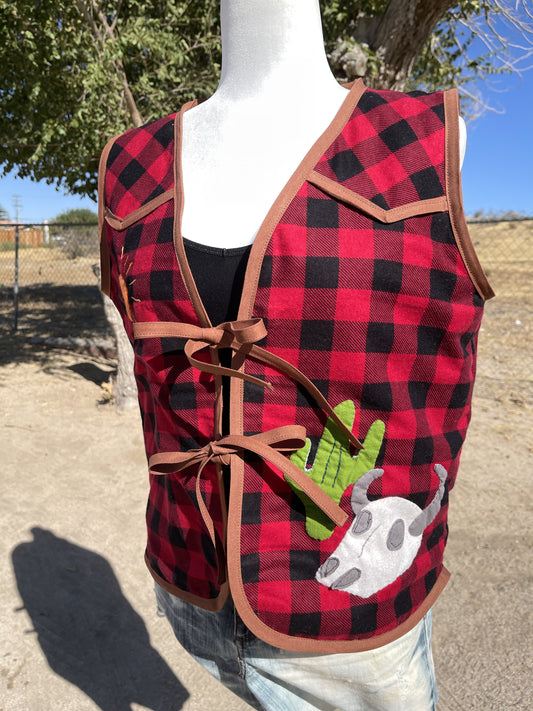 Western Collage Vest