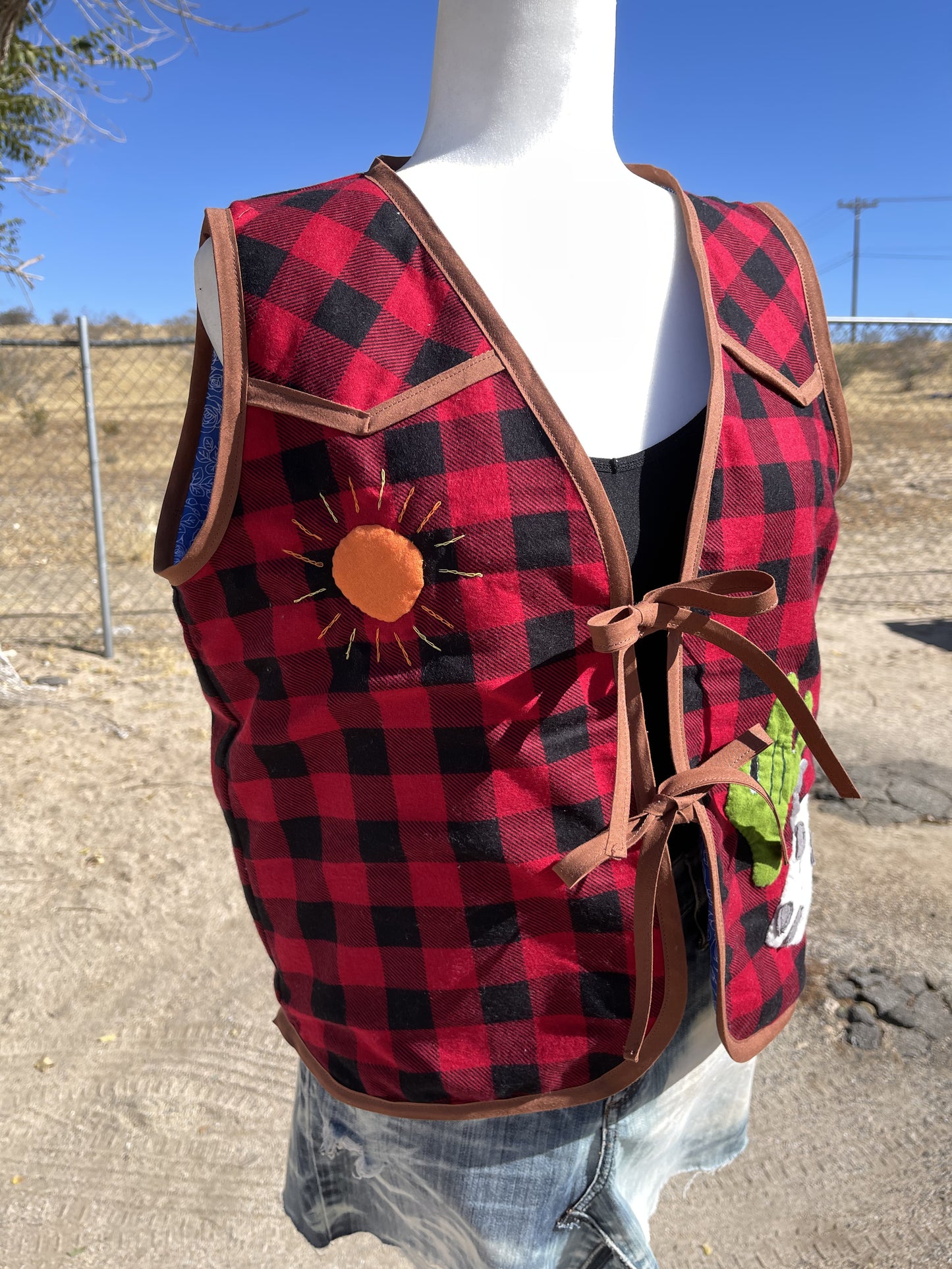 Western Collage Vest