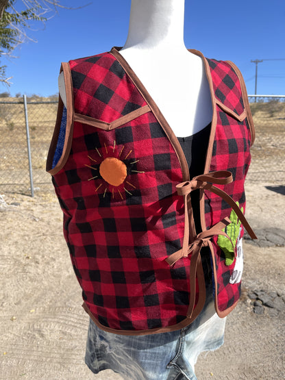 Western Collage Vest