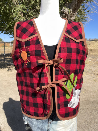 Western Collage Vest
