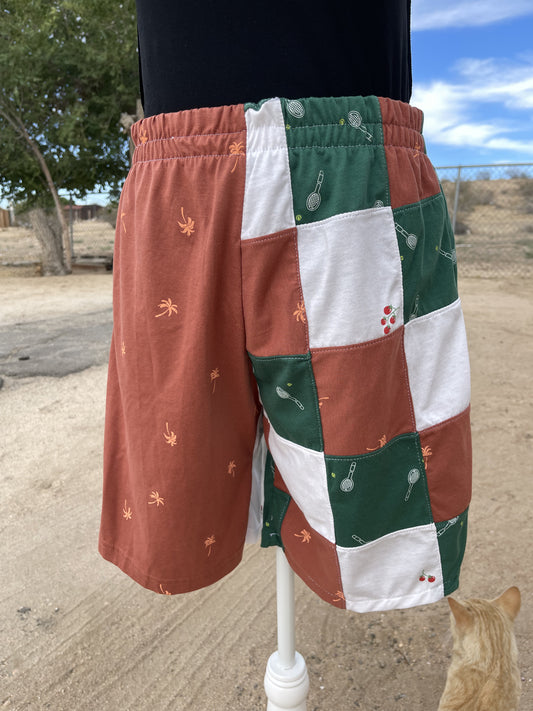 Vachetta Patchwork Tennis Shorts