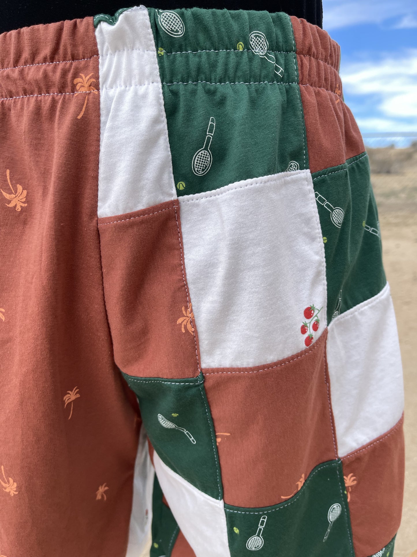 Vachetta Patchwork Tennis Shorts