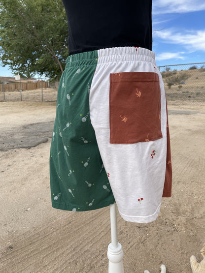 Vachetta Patchwork Tennis Shorts