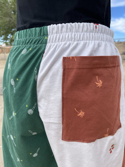 Vachetta Patchwork Tennis Shorts