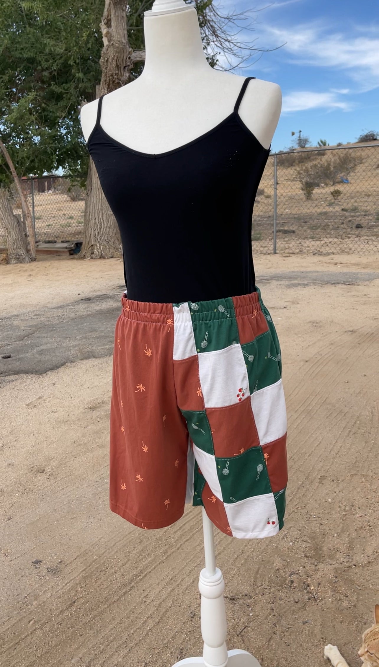 Vachetta Patchwork Tennis Shorts