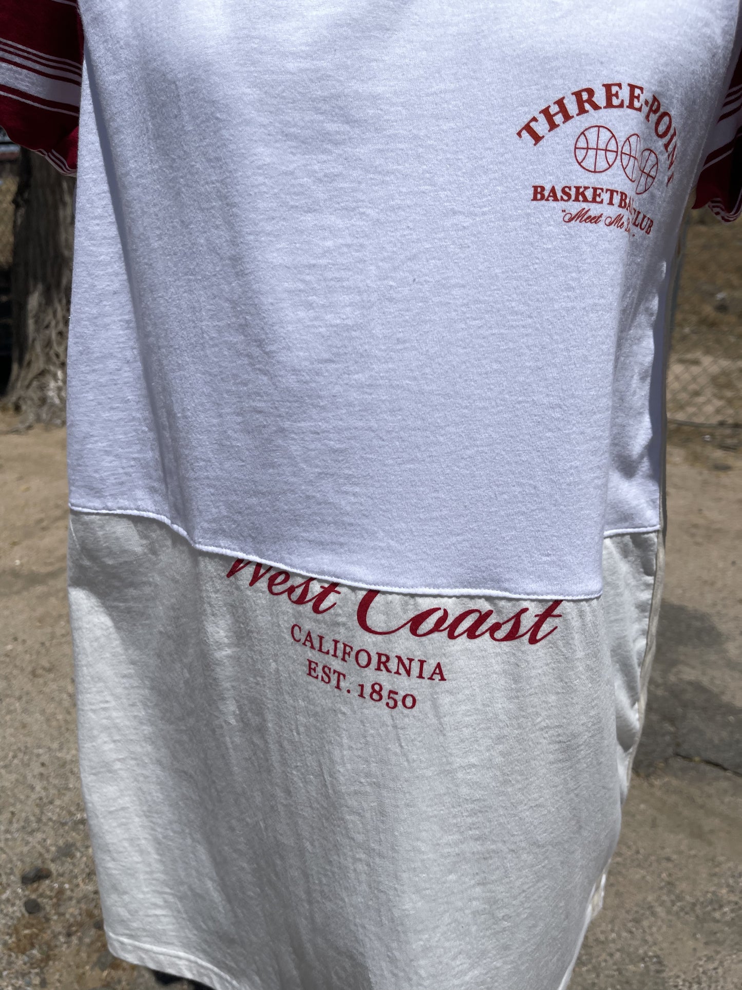 Basketball Patchwork T-Shirt Dress