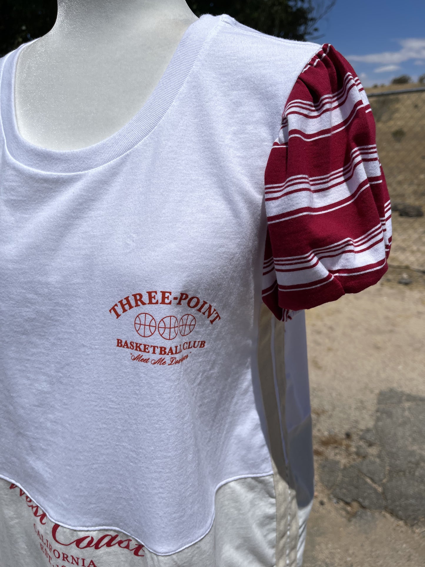 Basketball Patchwork T-Shirt Dress