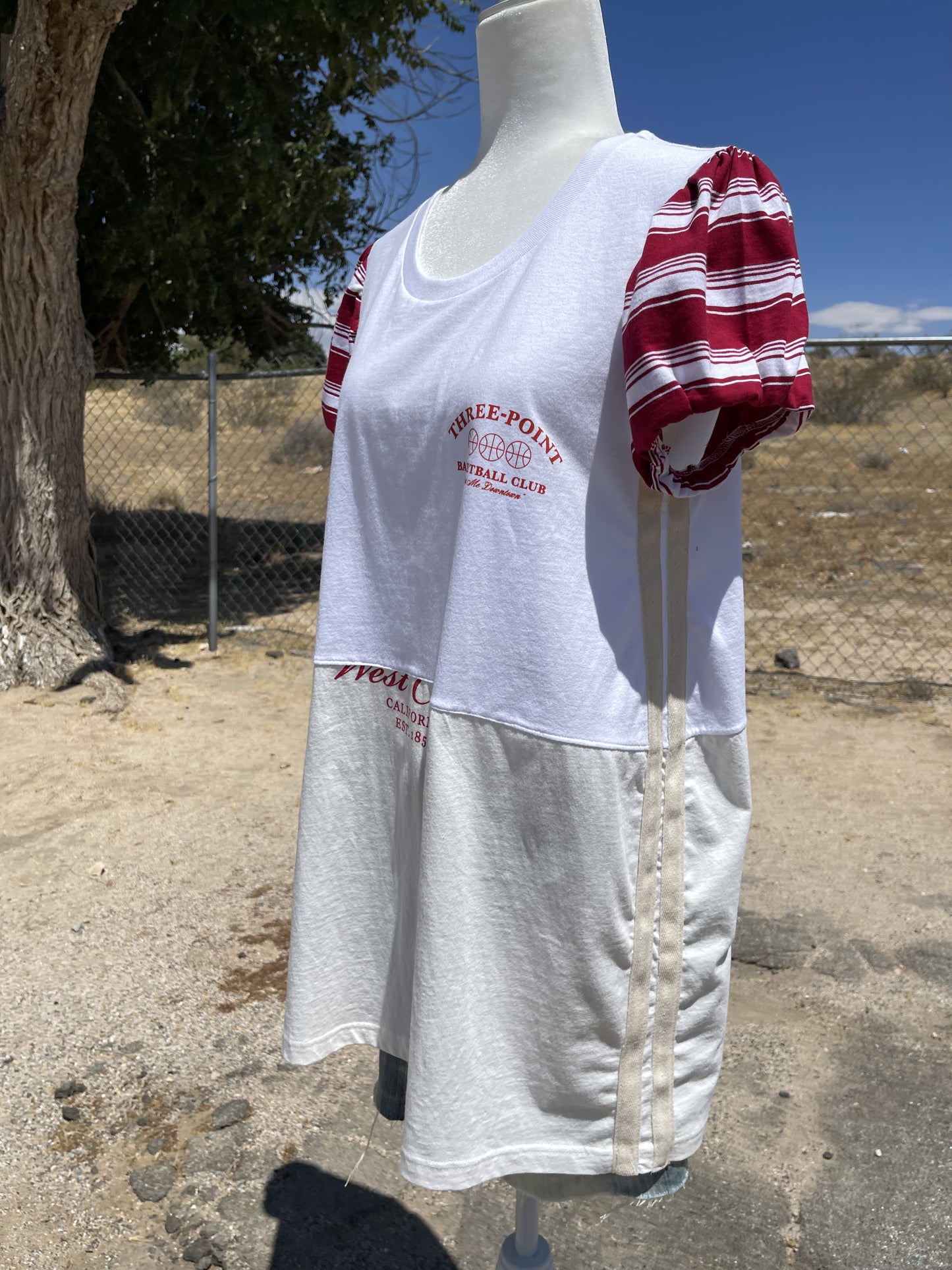 Basketball Patchwork T-Shirt Dress