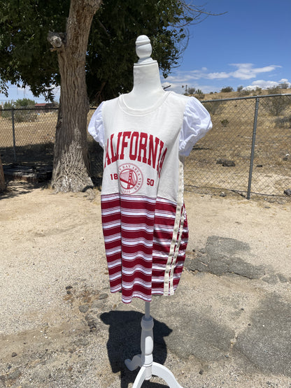 Cali Patchwork T-Shirt Dress