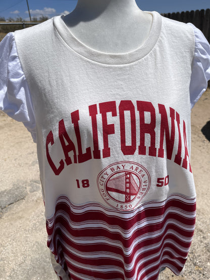 Cali Patchwork T-Shirt Dress