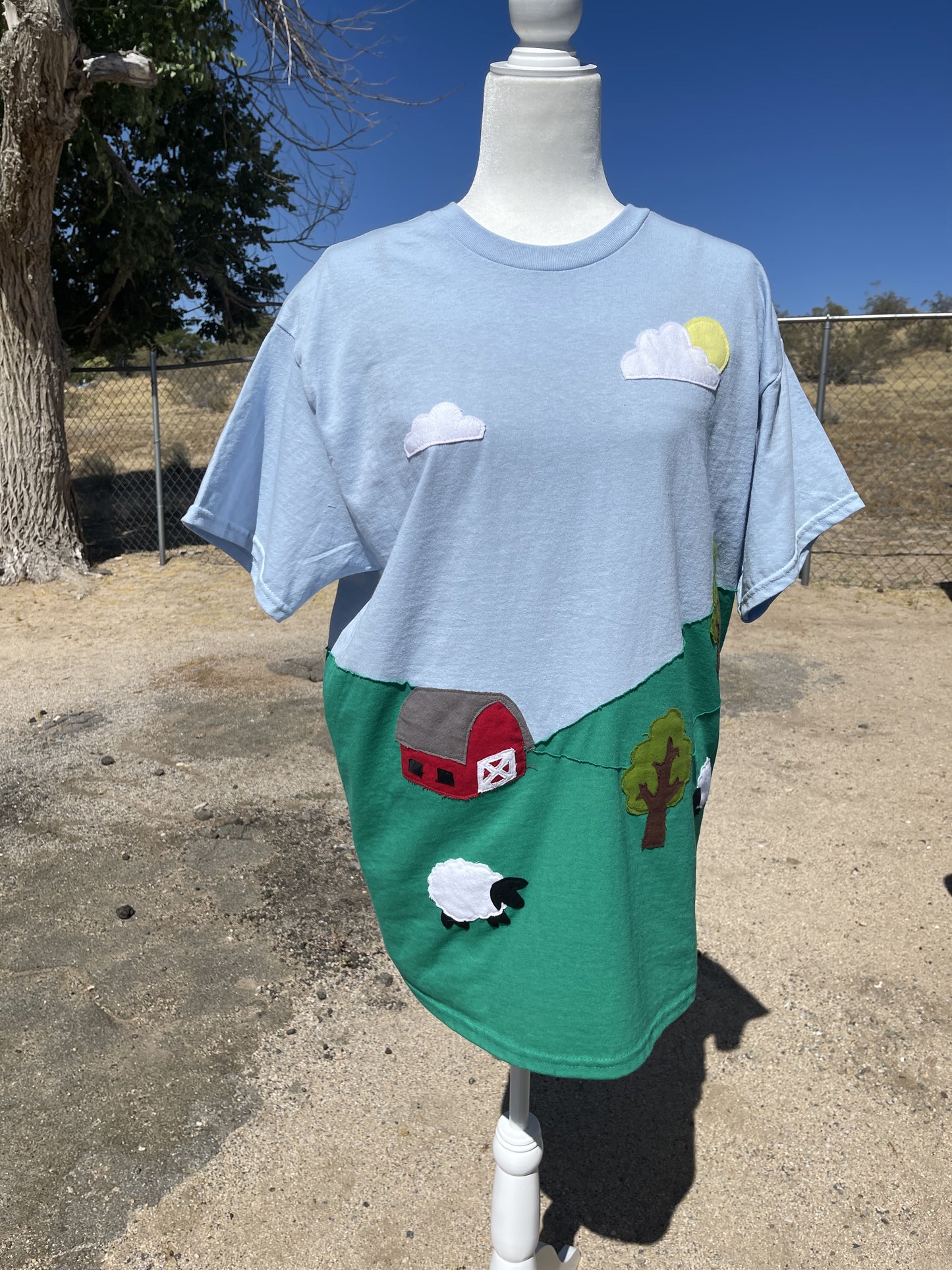 Farm Landscape Collage Tee