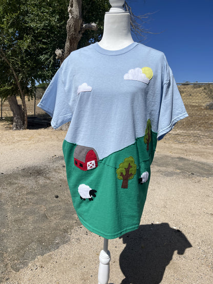 Farm Landscape Collage Tee