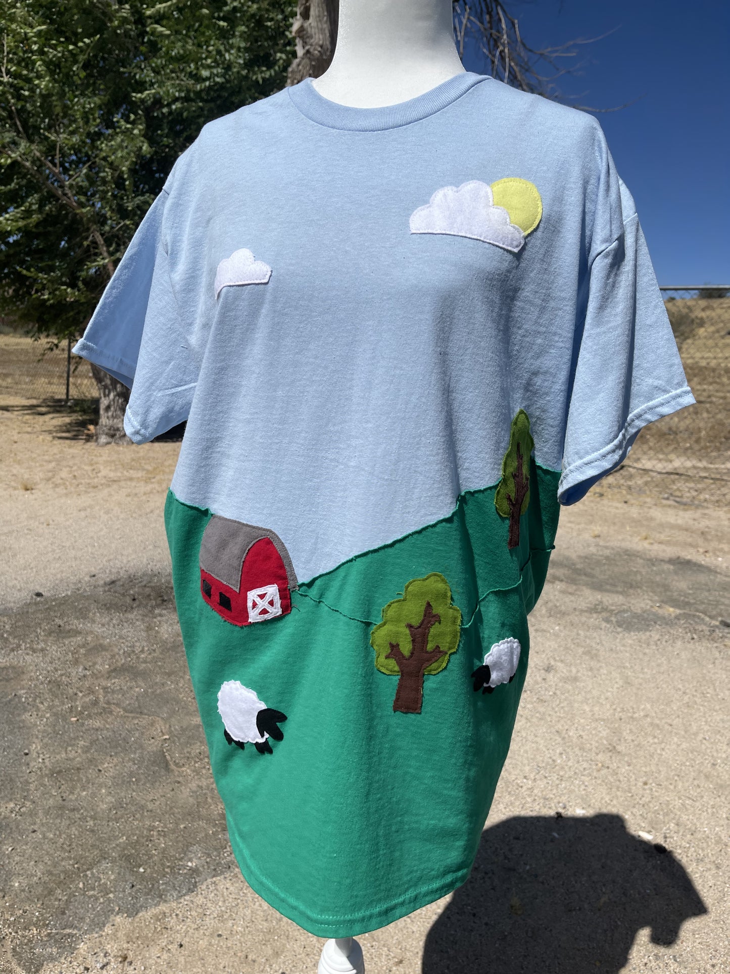 Farm Landscape Collage Tee