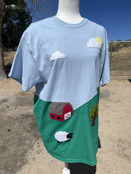 Farm Landscape Collage Tee