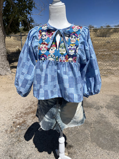 Los Muertos Peasant Blouse