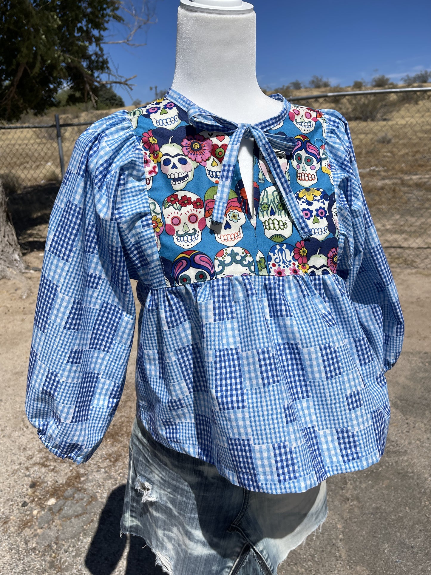 Los Muertos Peasant Blouse