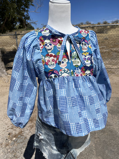 Los Muertos Peasant Blouse