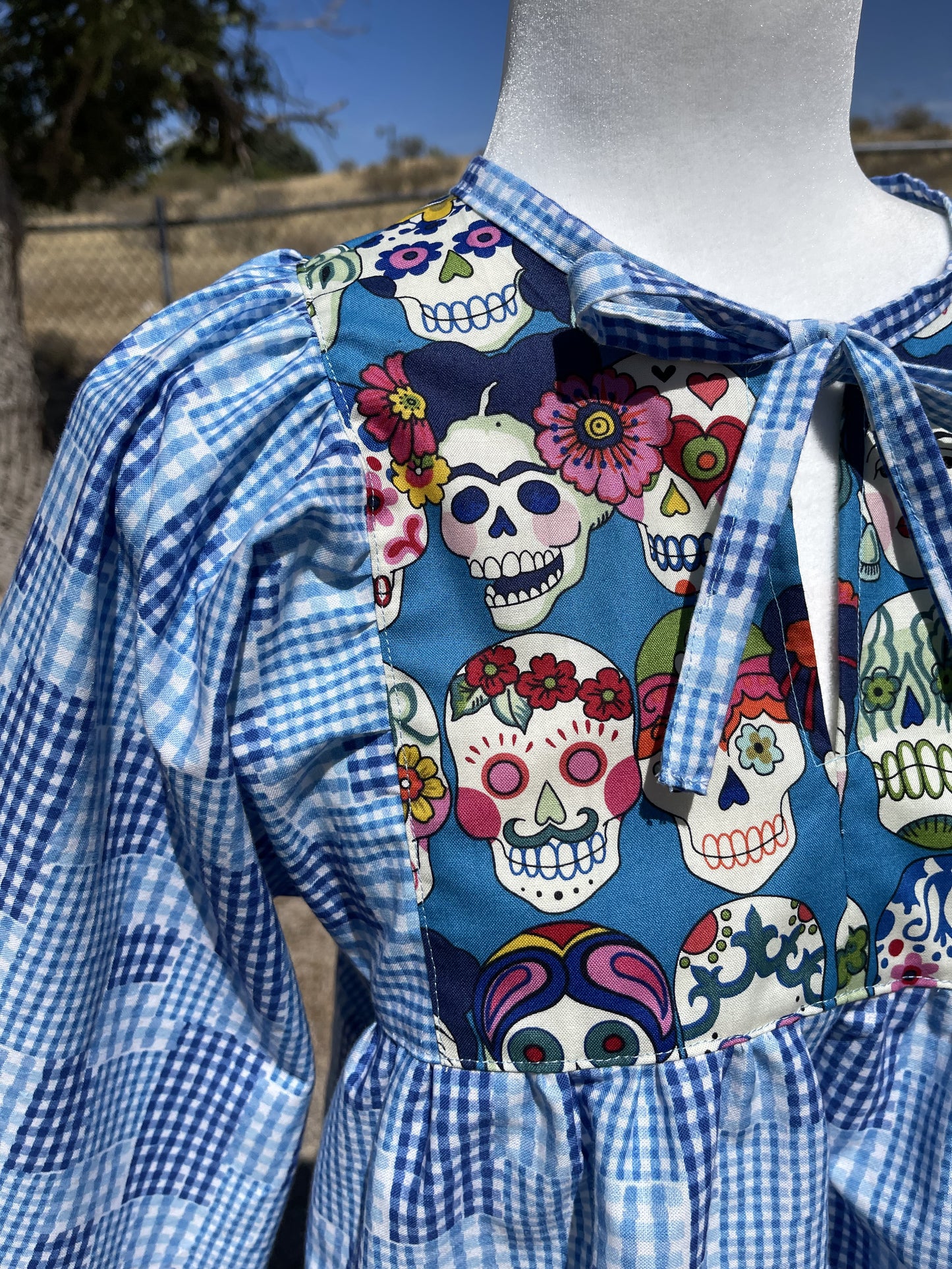 Los Muertos Peasant Blouse