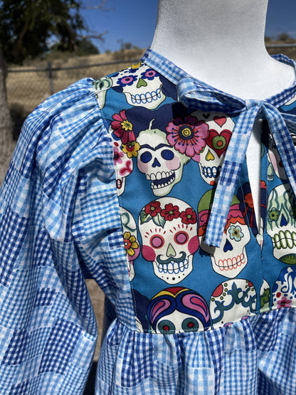 Los Muertos Peasant Blouse