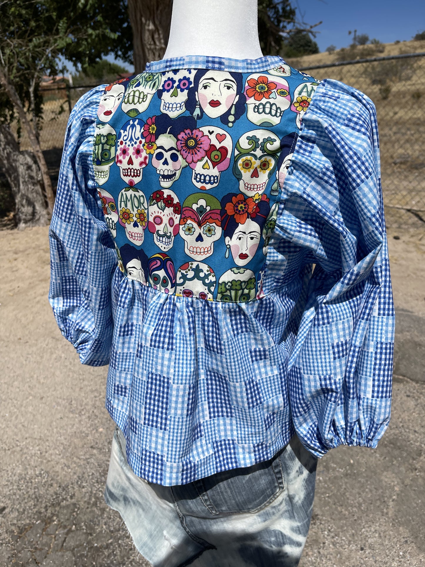Los Muertos Peasant Blouse