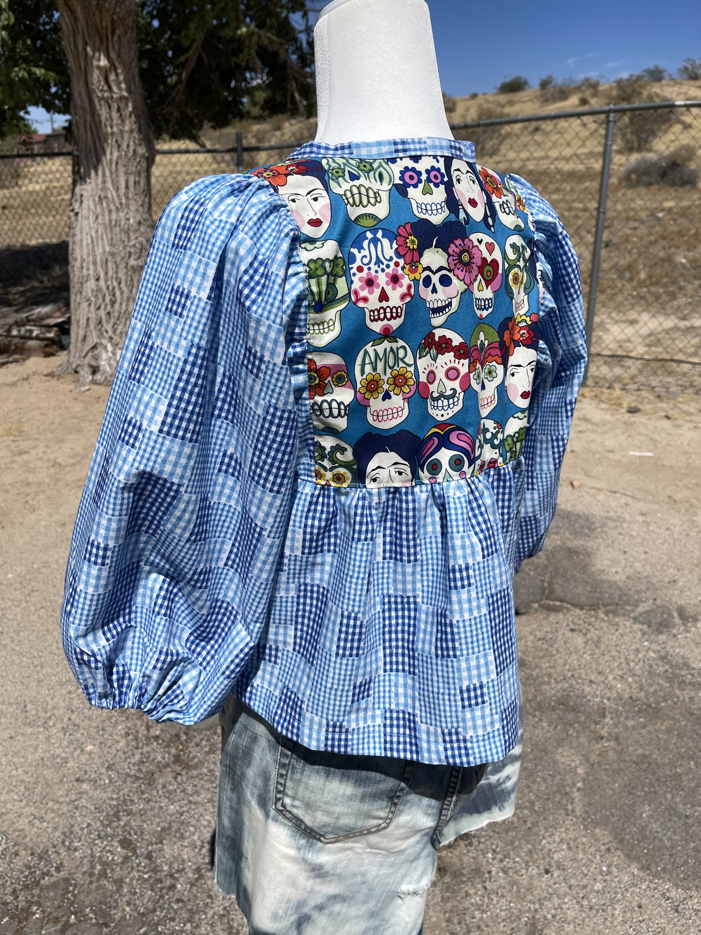 Los Muertos Peasant Blouse