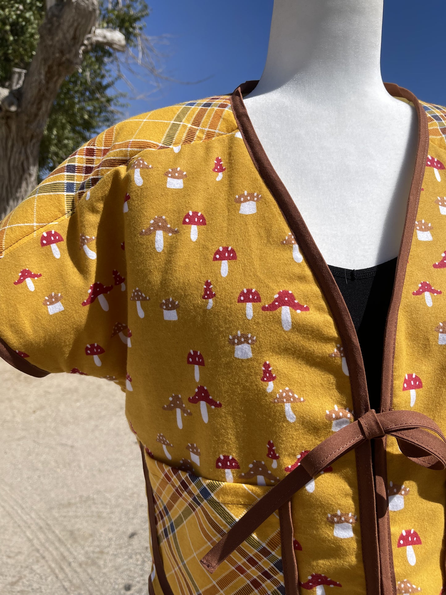 Yellow Mushroom Quilted Vest