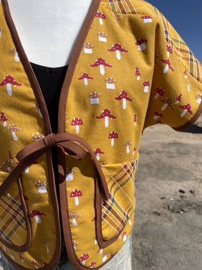 Yellow Mushroom Quilted Vest