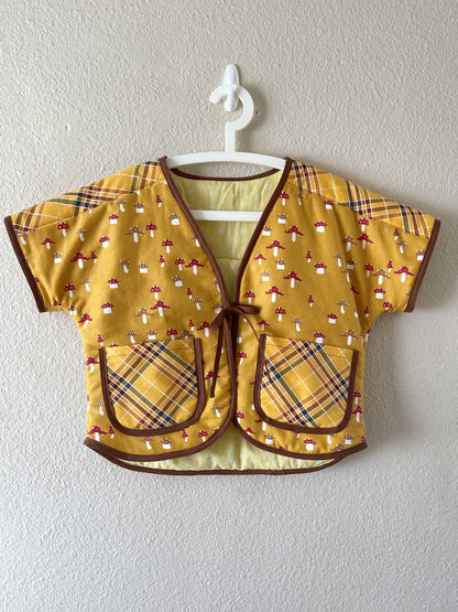 Yellow Mushroom Quilted Vest