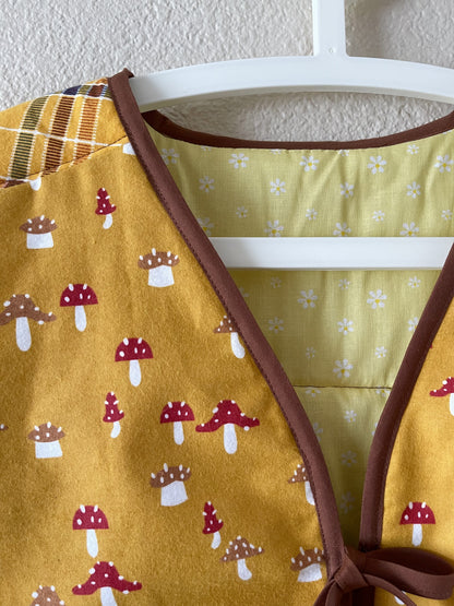 Yellow Mushroom Quilted Vest