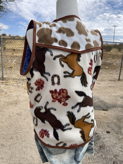 Western Cow Print Vest