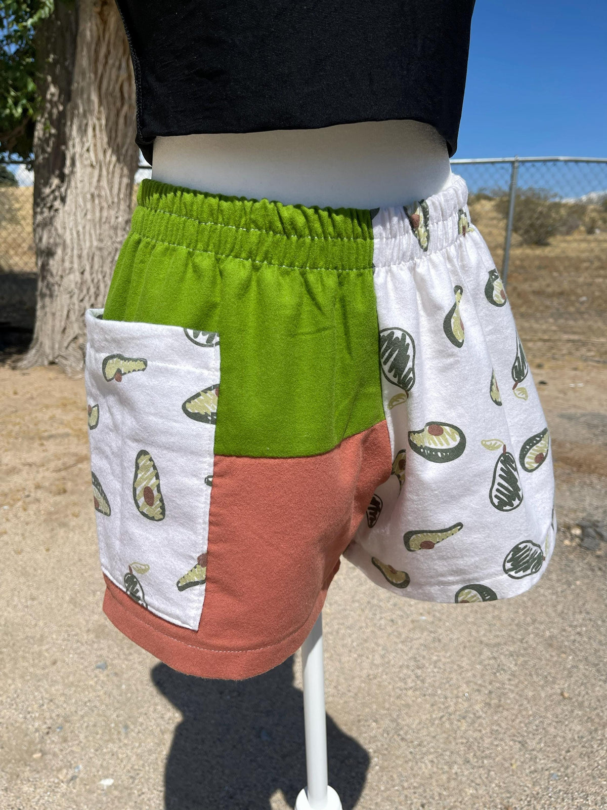 Handmade Avocado Shorts