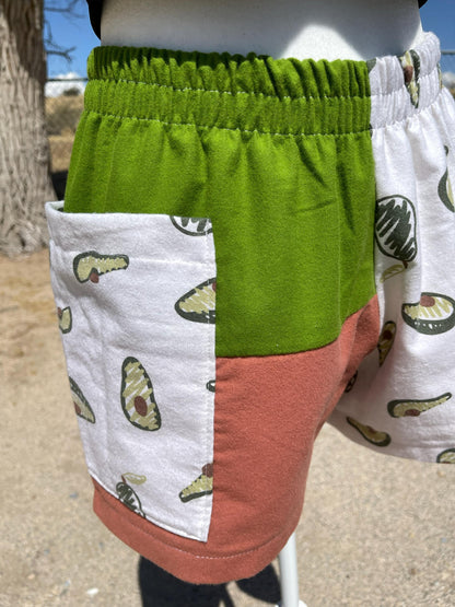 Handmade Avocado Shorts