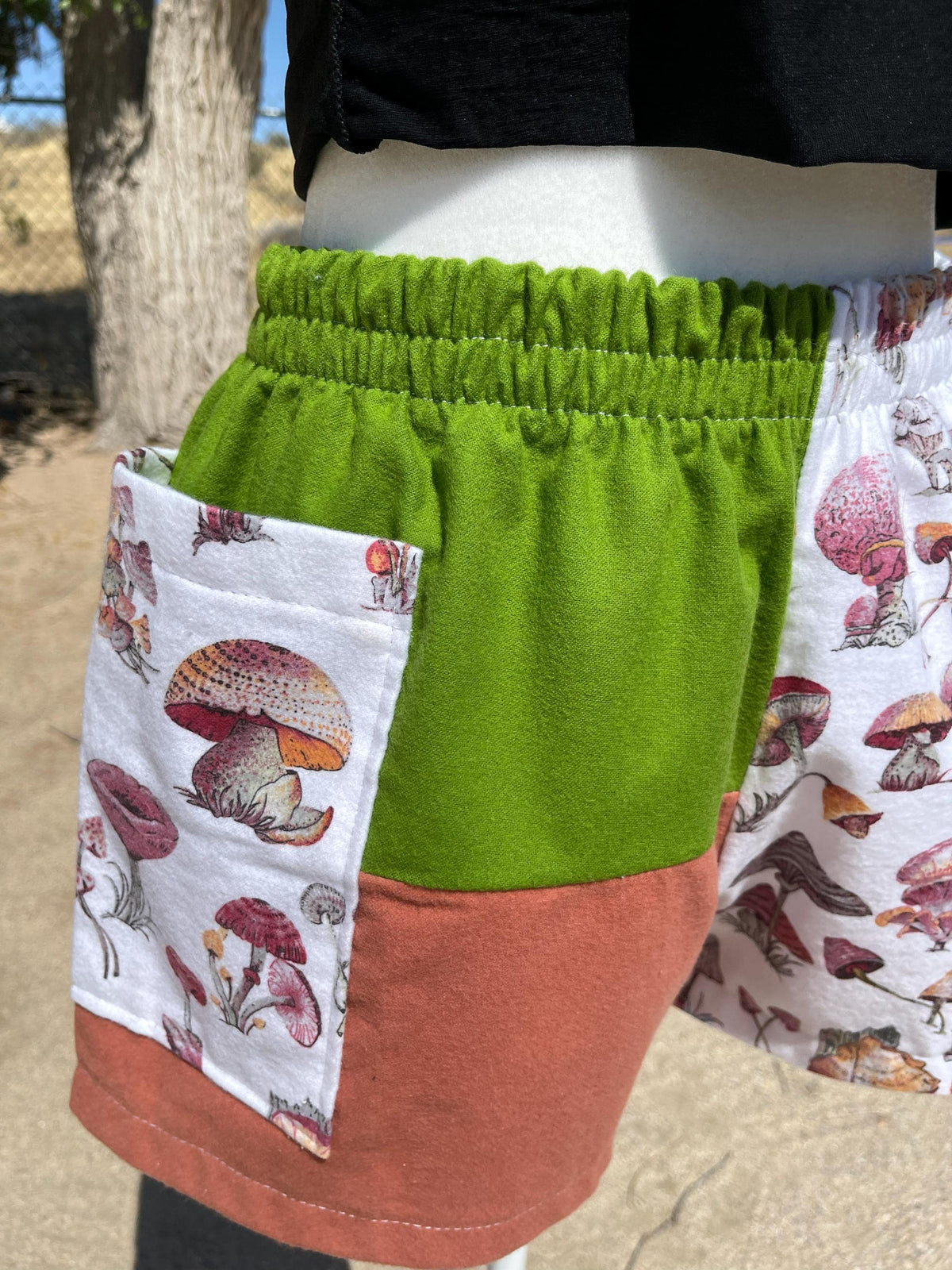 Handmade Mushroom Shorts