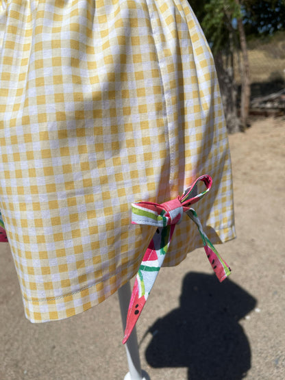 Handmade Fruit Patchwork Shorts