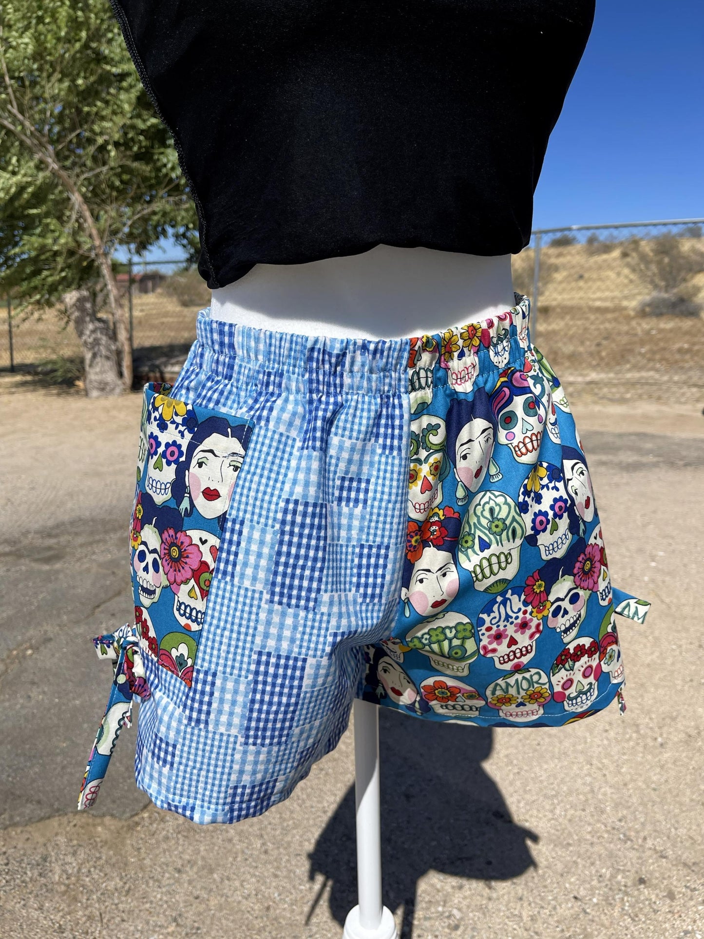 Handmade Los Muertos Shorts