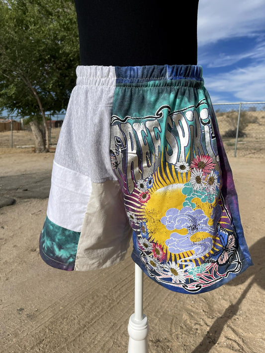 Upcycled Tie Dye Shorts