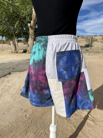 Upcycled Tie Dye Shorts