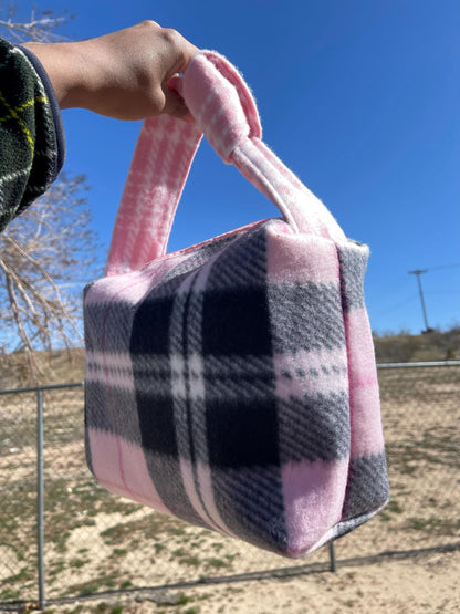 Handmade Pink Boxy Handbag