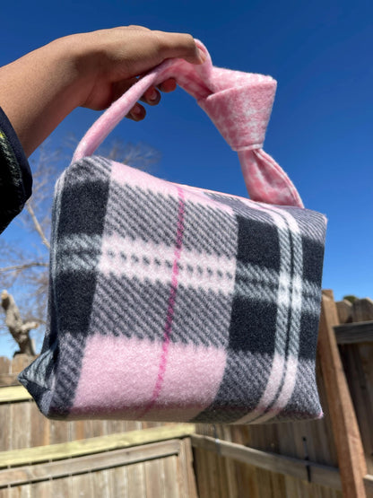 Handmade Pink Boxy Handbag