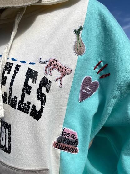 Upcycled LA Hoodie - Cream