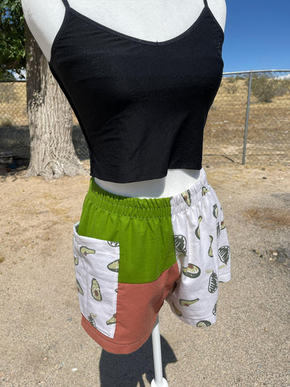 Handmade Avocado Shorts
