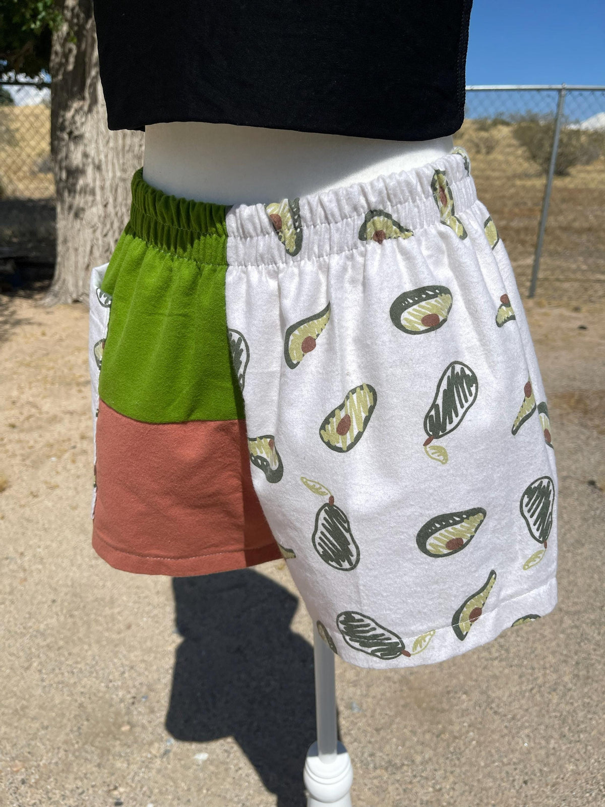 Handmade Avocado Shorts