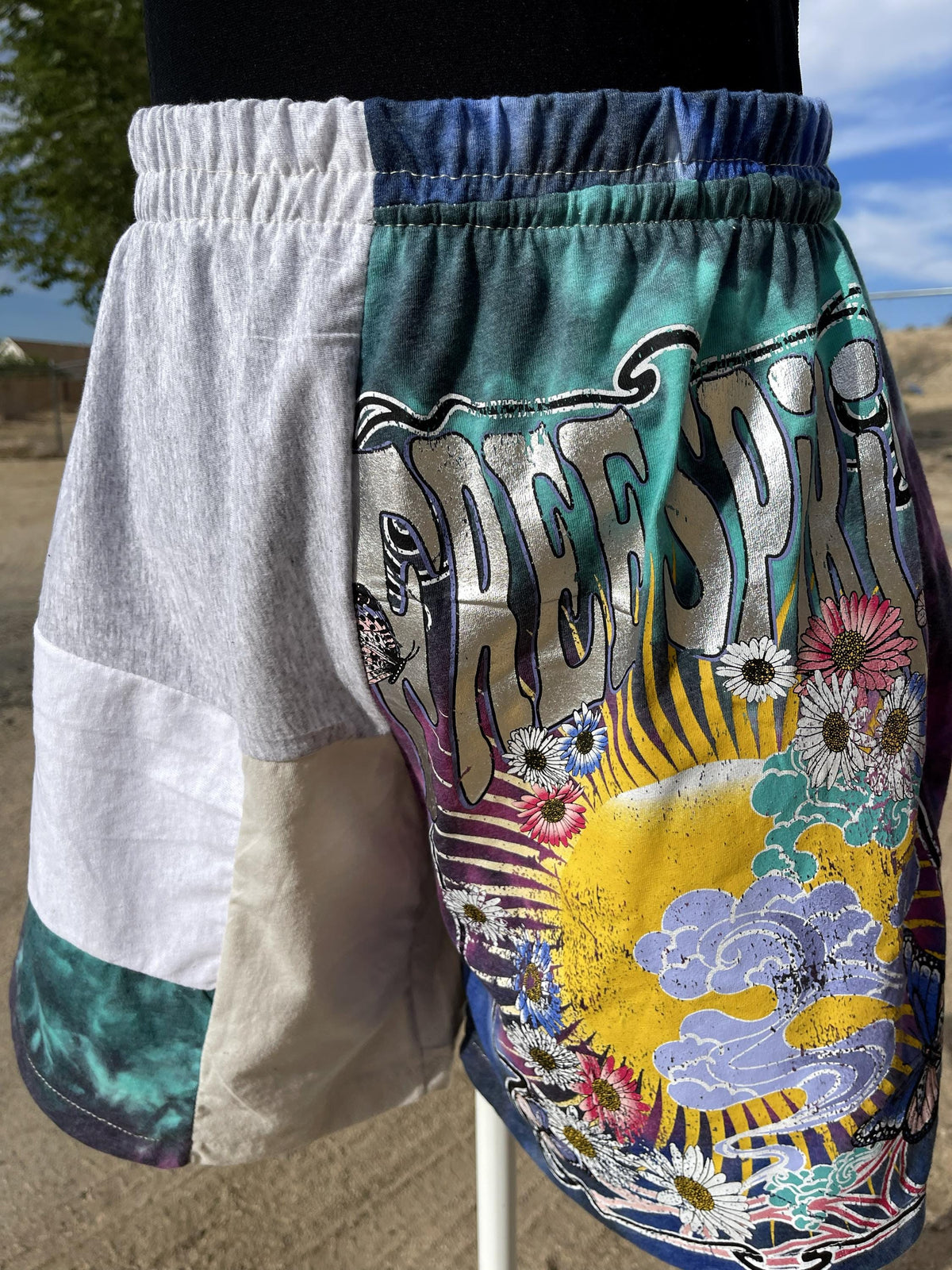 Upcycled Tie Dye Shorts