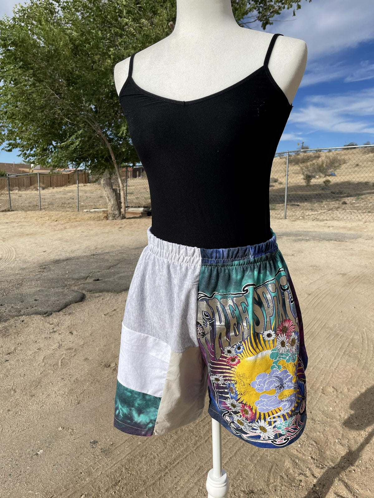 Upcycled Tie Dye Shorts