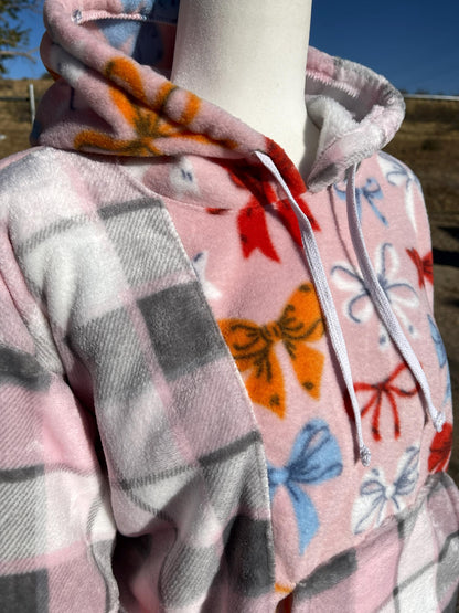 Handmade Pink Ribbon Hoodie
