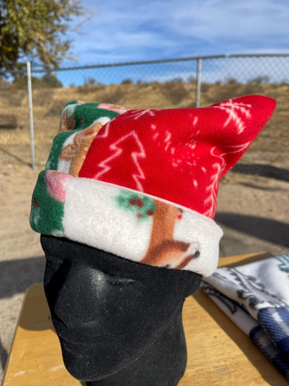 Handmade Reversible Christmas Beanie