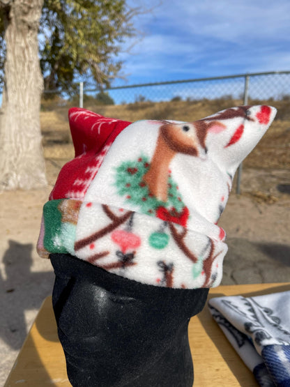 Handmade Reversible Christmas Beanie